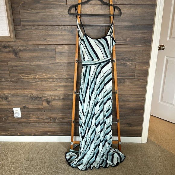 NWT Ann Taylor Loft Striped Maxi Wrap Dress - Picture 6 of 6